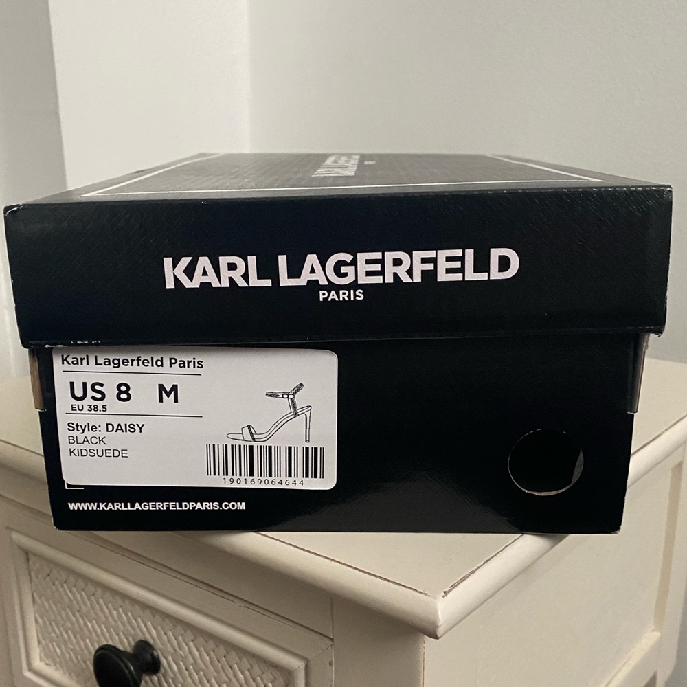Karl Lagerfeld Paris The Daisy Suede Sandal - Picture 4 of 15